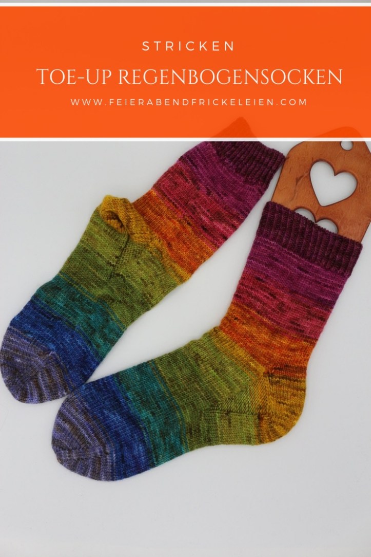Toe Up Regenbogensocken (1)