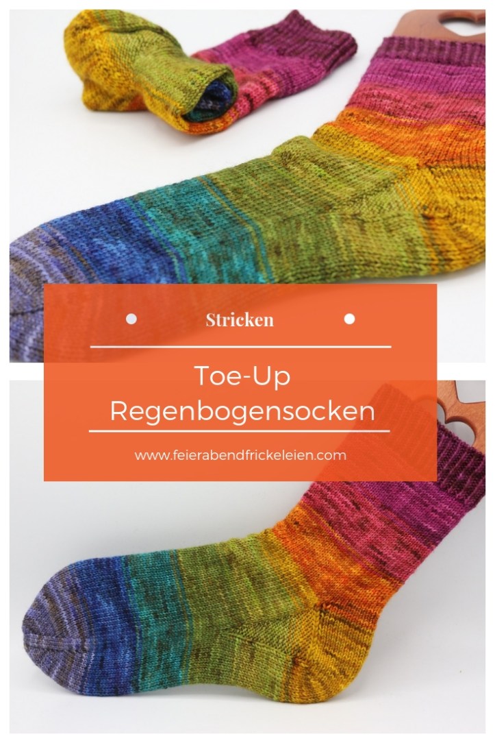 Toe Up Regenbogensocken (2)
