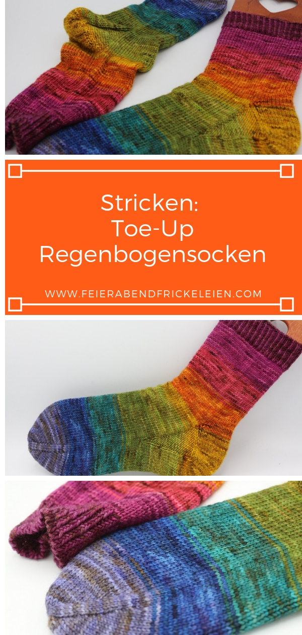 Toe Up Regenbogensocken (3)