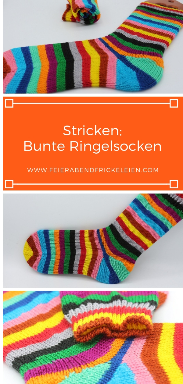 Gestrickte Ringelsocken (2)