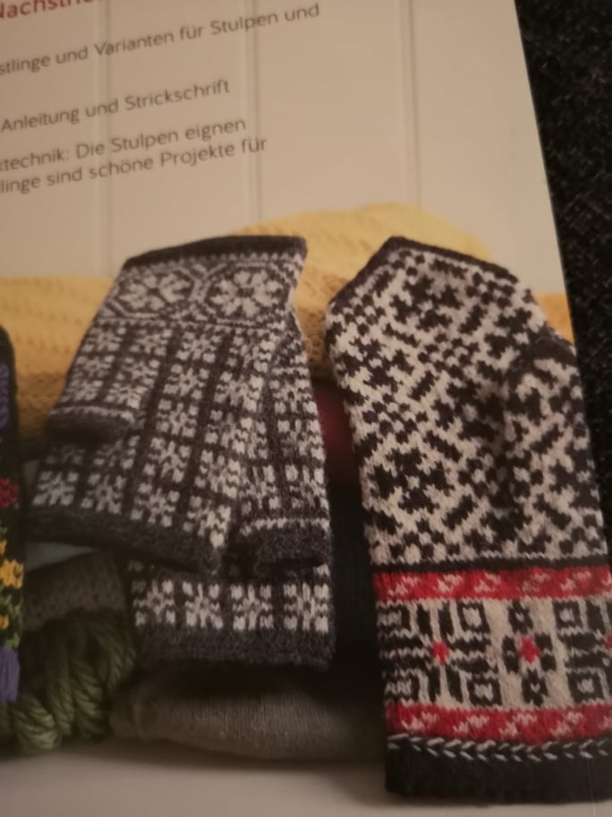 Rezension Lettisch stricken Handschuhe Stulpen (1)